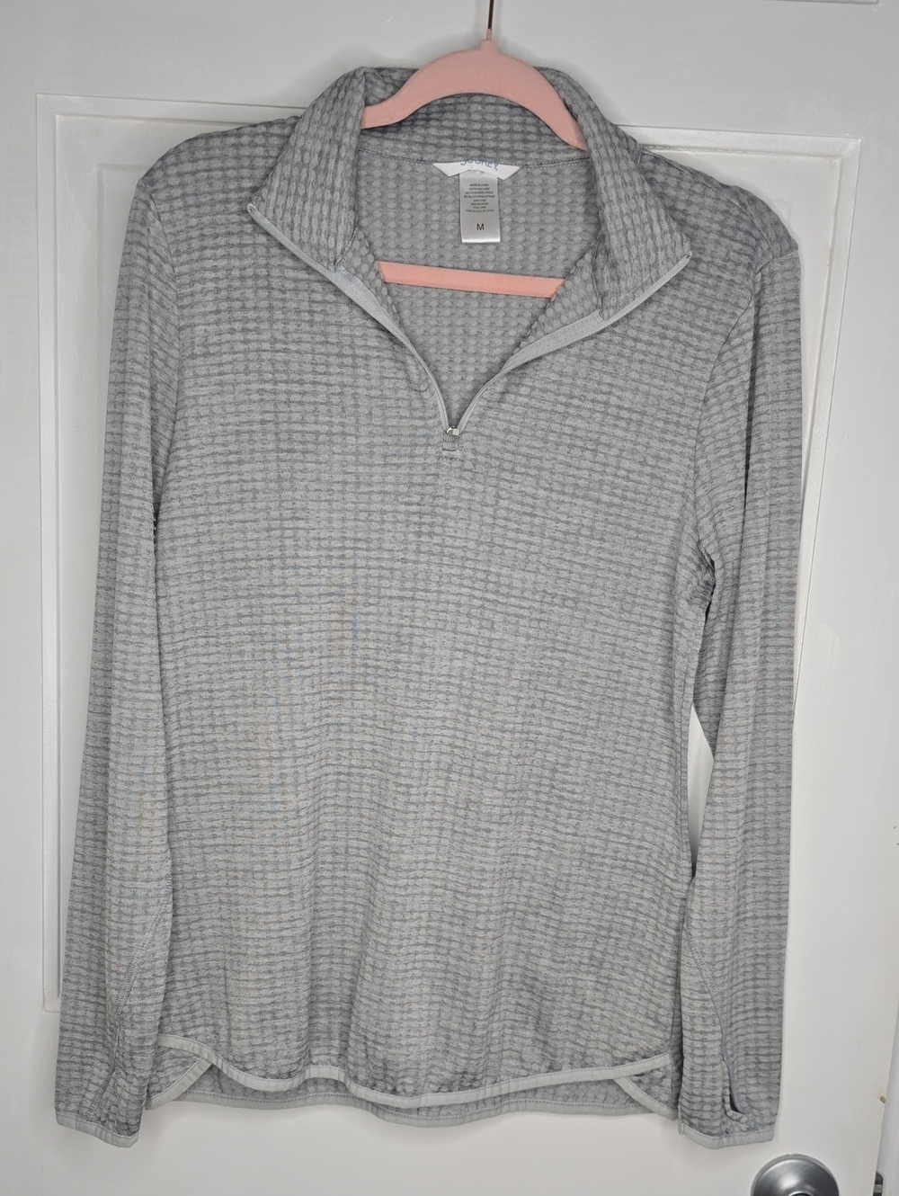 Jockey Light Gray Quarter-Zip Pullover